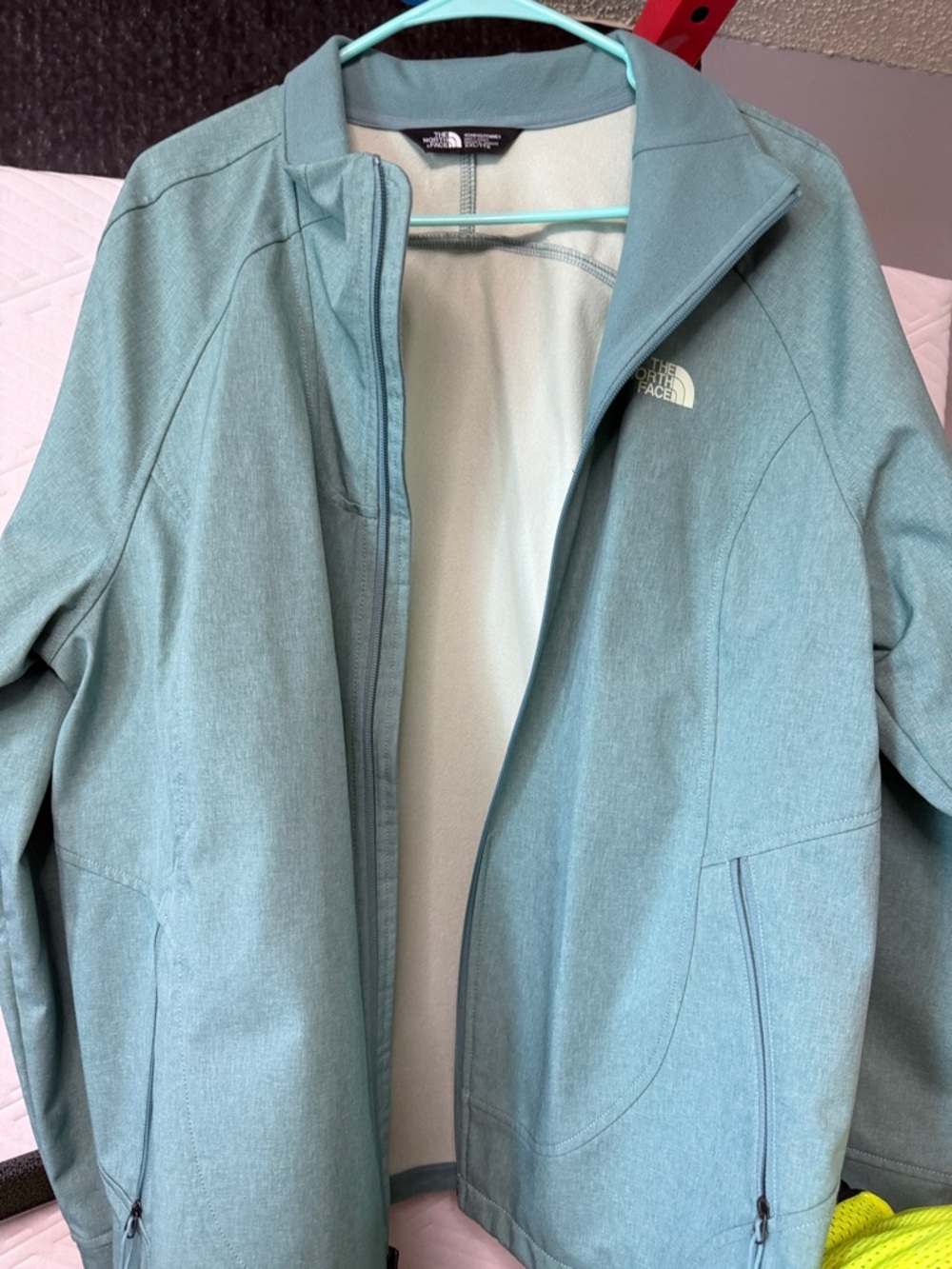 The North Face Seafoam Green Softshell Jacket